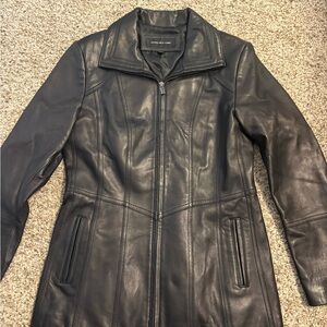 Jones New York Dark Leather Jacket